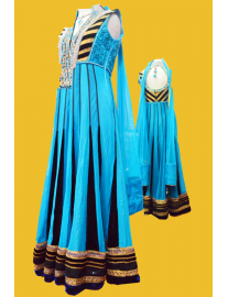 Simmer Blue Churidar Suit